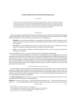 SECOND-ORDER MATRIX CONCENTRATION INEQUALITIES