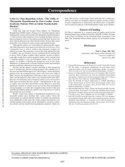 Letter by Chan Regarding Article, &ldquo;The Utility of