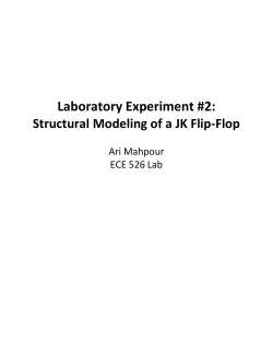 Laboratory Experiment #2: Structural Modeling of a JK Flip-Flop