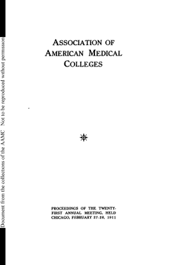 AAMC proceedings of the twenty