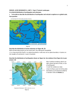 GCSE Tectonic landscapes- Revision notes