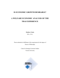 is economic growth desirable? a welfare