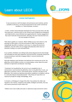 Theory of Loose Parts