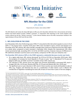 H2 2016 - NPL Initiative