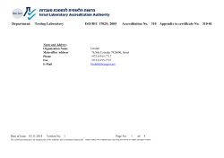 310-01 Appendix to certificate No. 310 Accreditation No. ISO/IEC