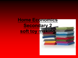 Home Economics Secondary 3 Making of pastry