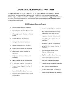 LEADER Coalition Program - Dayton Area Chamber of Commerce