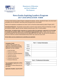 ALP Application 2017 2018 - Tri