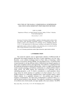 SOLUTION OF THE RADIAL N-DIMENSIONAL SCHR&Ouml;DINGER