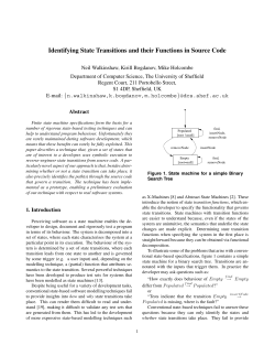 Identifying State Transitions and their Functions
