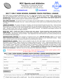 HS 7v7 Touch Football League