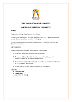 age group selection committee