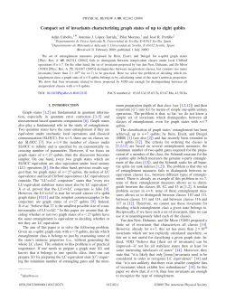 Compact set of invariants characterizing graph states of up to eight
