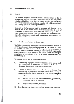 Social Cost Revenue Analysis in Conservation