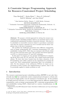 A Constraint Integer Programming Approach for