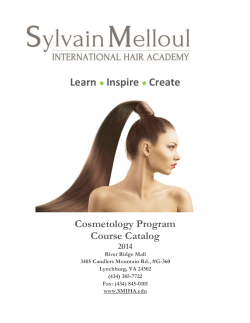 Course Catalog - Sylvain Melloul International Hair Academy