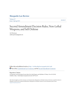 Second Amendment Decision Rules, Non