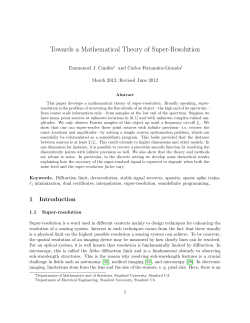 Towards a Mathematical Theory of Super