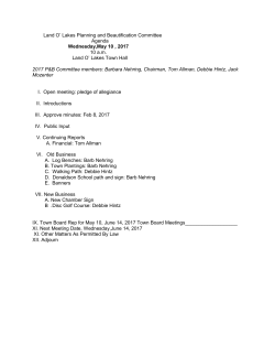Beautification Meeting - Town of Land O` Lakes