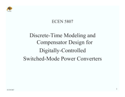 Discrete-Time Modeling and Compensator Design for Digitally