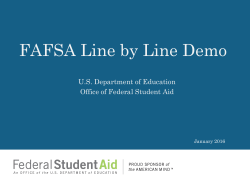 FAFSA Line by Line Demo