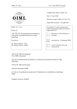 Title: The role of measurement uncertainty in conformity assessment