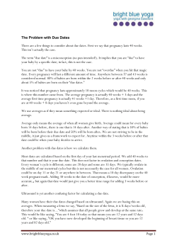 The Problem with Due Dates There are a few things to consider