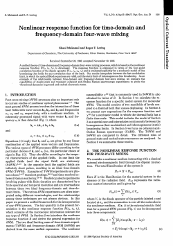 Nonlinear response function for time-domain and
