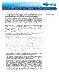 A Modern Approach to Security Management
