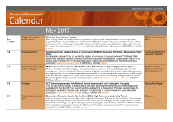 May 2017 - Education Queensland