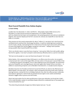 Most Feared Plaintiffs Firm