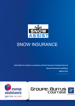 The General Insurance Conditions (GIC) and the ICA