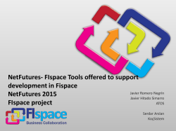NetFutures- FIspace Tools offered to support development in