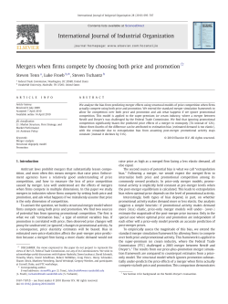 Mergers when firms compete by choosing both price