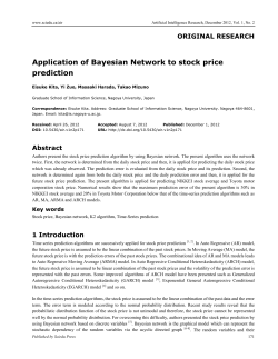 Application of Bayesian Network to stock price