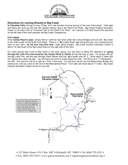 Directions to BC - The Glacier Institute
