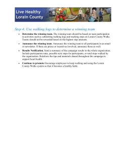 Step 4: Use walking logs to determine a winning team