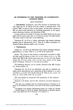 an extension of the theorem on alternative division rings1 348
