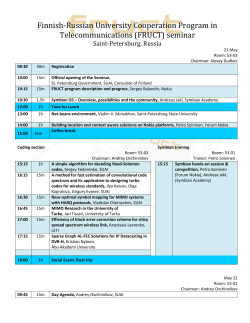 Finnish-Russian University Cooperation Program in