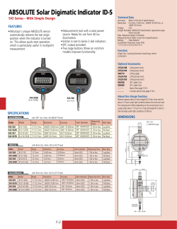 ABSOLUTE Solar Digimatic Indicator ID-S