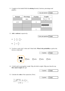 Sample Test 2 - ProCredit Bank