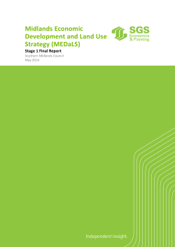 Midlands Economic Development and Land Use Strategy