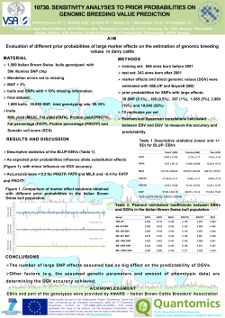SENSITIVITY ANALYSES TO PRIOR PROBABILITIES ON