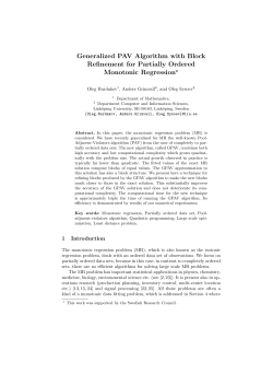 Generalized PAV Algorithm with Block Refinement for Partially