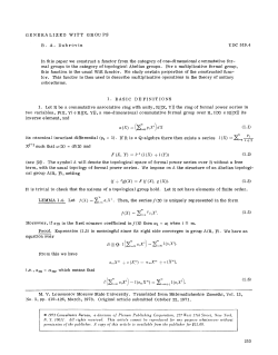 Generalized Witt groups - SISSA People Personal Home Pages