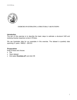 4 Imposing Long Run Restrictions