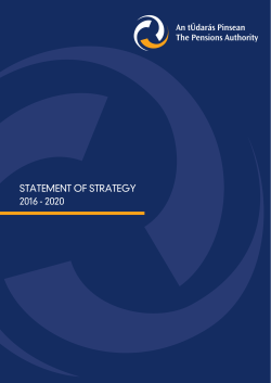 statement of strategy 2016 - 2020