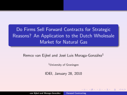 Do Firms Sell Forward Contracts for Strategic Reasons? An