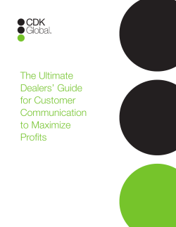 The Ultimate Dealers` Guide for Customer Communication to