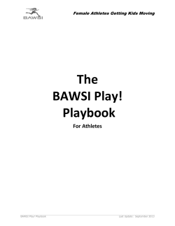 The BAWSI Play! Playbook